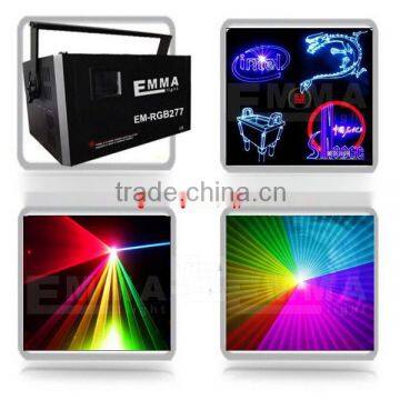 5000mW 5w RGB Analog DMX ILDA stage DJ Laser lights 40K SD Card & FlightCase