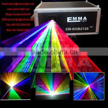 ILDA+SD+2D+3D Mutil-Functional 12W RGB Laser Show System/dj Equipment/laser Light/stage Light/holiday Laser Light/laser dj