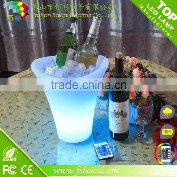 battery operated led ice bucket/wine cooler