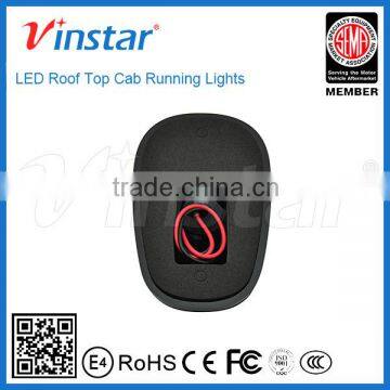 Factory Directly Sell 5pcs Amber LED Cab Roof Top Marker Running Lights For Truck SUV 4x4 (Black Smoked Lens Lamps) photo-2