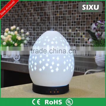 7 color aromatherapy cool mist dispenser essential oil diffuser ceramic egg lamp