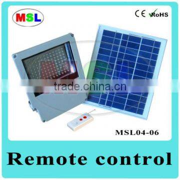 CE RoHS High Quality IP65 Maintenance Free Solar Flood Light With Remote Control