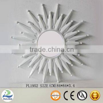 Sun Brusting Shaped Resin Wall Mirror