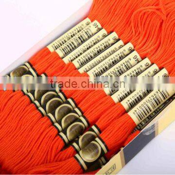 100% Cotton Thread, cross stitch thread embroidery thread in different color