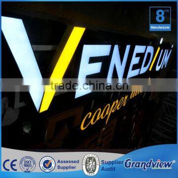 LED illuminated Customized Front lit Channel Letter sign