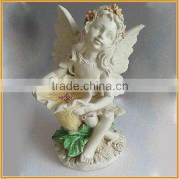 lovely angel resin angel figurine for home decor