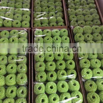 Polyester fiber scourer large market sell in the world and popular item with good reputation and service/ kitchen scrubber