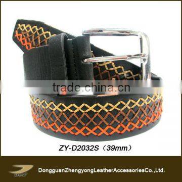 Unisex Genuine Leather Crossing String Belt (ZY-D2032S)