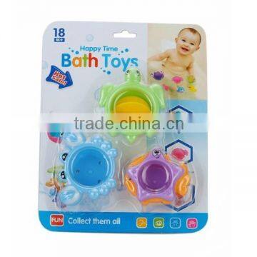 YX2804927 lovely water cup 4 pc baby play bath toy