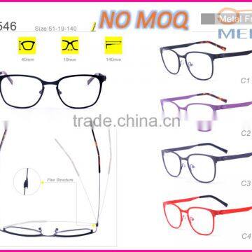 Latest newest style optical popular stainless steel big round frame eyeglasses eyewear