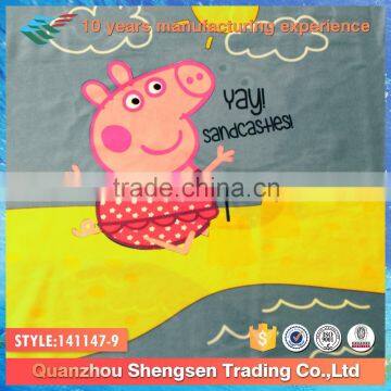 cartoon piggy printing children's swimwear fabric