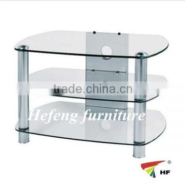 Clear TV stand glass furniture