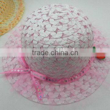 Factory Hot sale kids trilby formal straw hat guangzhou