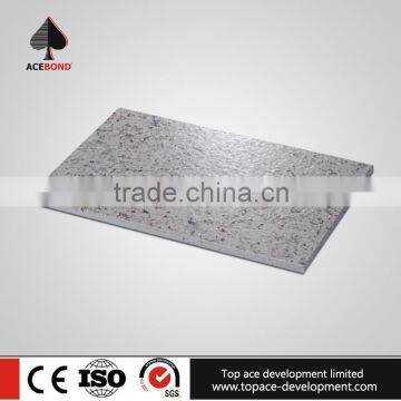 Unique aluminum honeycomb backed stone panel for subway