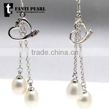 2015 fashion freshiwater product pearl earring