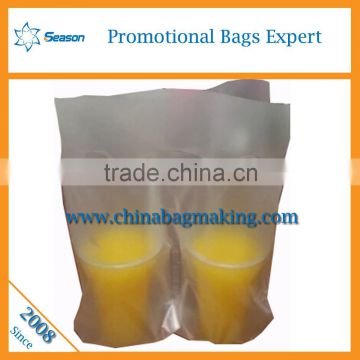 China Yiwu factory Wholesale Drinks Take Away Plastic Die Cut Package Bag