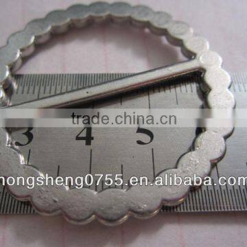 Round shape decoration belt slide buckle