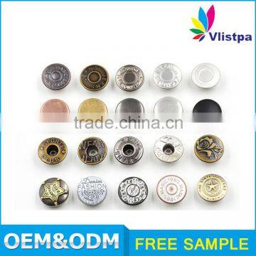 Fashionable Brass 10mm Custom Snap Buttons