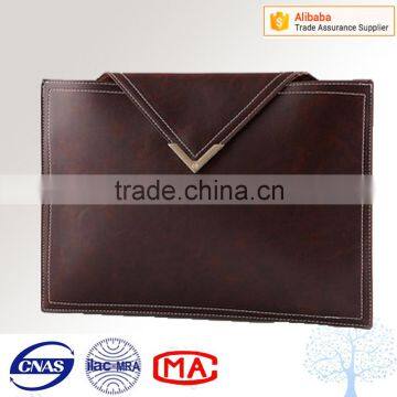 Crazy horse PU material men envelope bag