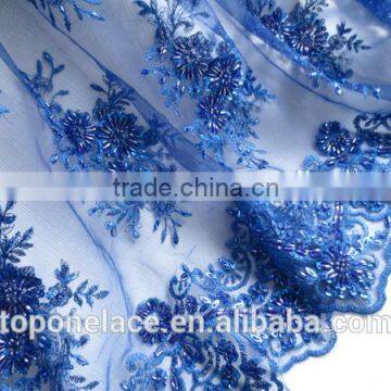 Purple French Bridal Lace High Quality African French Lace Fabric for Evening Dress