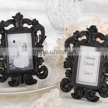 Black Baroque - Elegant Place Card Holder/Photo Frame