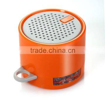 Popular portable mini bluetooth speaker with phone stand and LED torch lighting