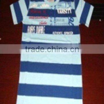 Men's Stripe Short Sleeve Yarn Dyed T-Shirt