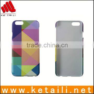 Newest sublimation full printing for plastic iphone 6 cover