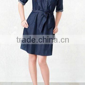 Yichang women denim shirt dress with high performance & competitive price