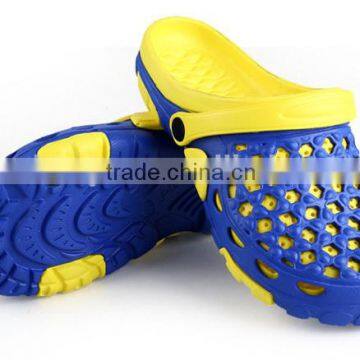 China wholesale footwear two color EVA slippers man clogs shoes