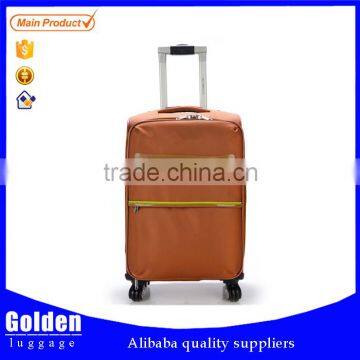 unique design nylon luggage aluminum trolley travel luggage bag