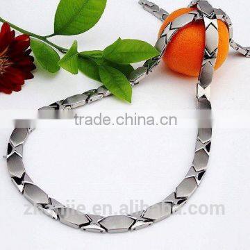 Polished and Brushed Necklace China Factory 316L Stainless Steel Jewelry