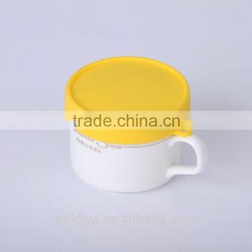 custom made colorful food grade silicone drinking glass cover