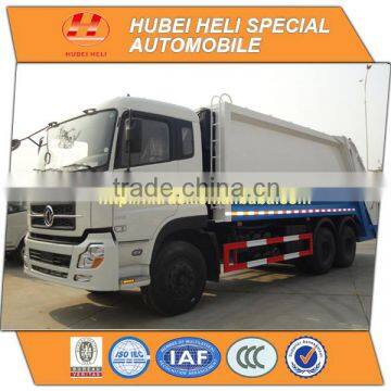 DONGFENG DFL 6x4 20 m3 heavy duty rear loading garbage truck C260 33 260hp