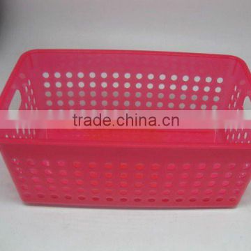 plastic rectangular storage basket