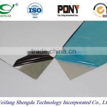 Surface protecting and anti-scratch film for steel panel