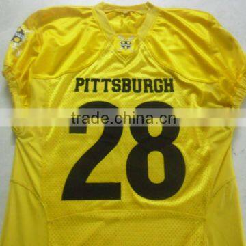 Custom made 100 % Polyester Tackle Twill Plain Football jerseys