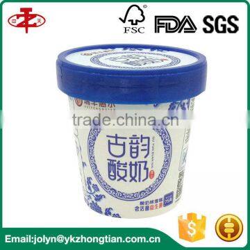 Food Grade Single Wall 4oz PLA Coated Paper Ice Cream Cup Price