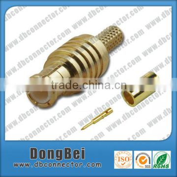 50 ohm connector- RF Female Bulkhead MCX Crimp connector