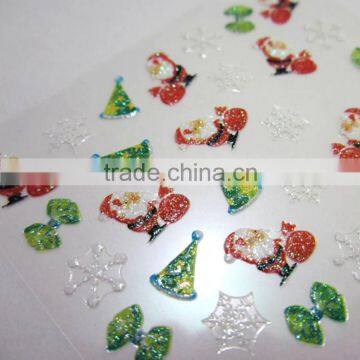 Christmas santa nail art decals lovely decorative nail art stickers nail decoration accessories nails suppliers