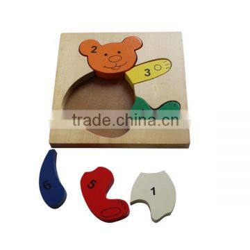 Bear Shaped Wooden Toys Puzzle photo-3