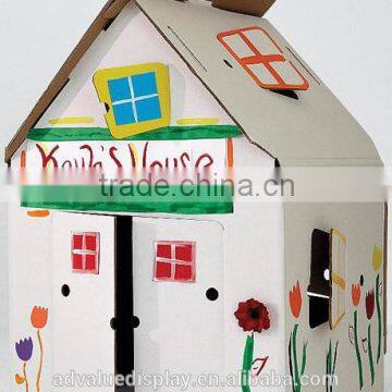 Kids Painting Playhouse Paper playhouse