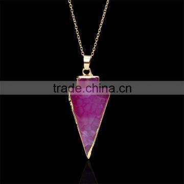 2016Hot Selling Natural Crystal Stone Quartz Pendant Necklaces photo-3