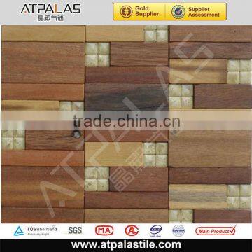 decoration walling wooden mosaic for TV background