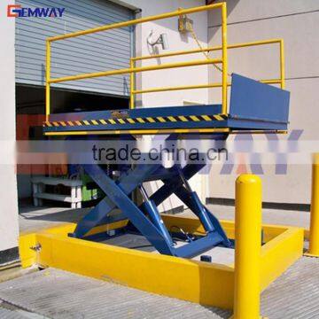 3.5ton Warehouse hydraulic scissor loading dock lift platform