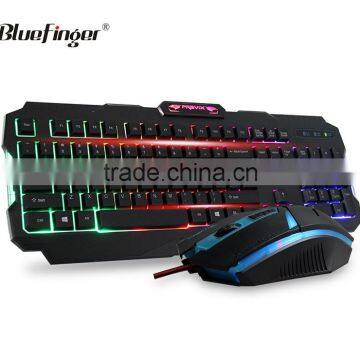 2016 New advanced keyboard and mouse with corlorful backlit for gaming