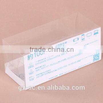 High quality custom made rectangular clear rigid plastic boxes