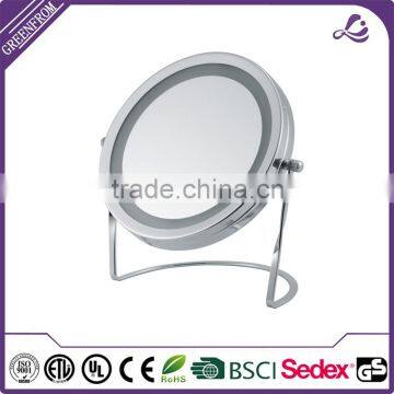 7 inch free standing cosmetic mirror with lights
