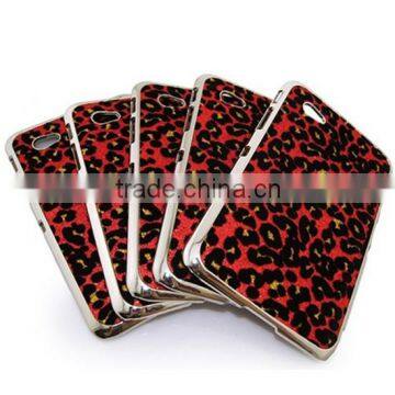 2014 Newesthign quality leather leopard print mobile phone cover for samsung
