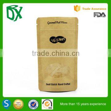 Bag type for kraft paper bags food grade / kraft paper bag window / paper food bag with window